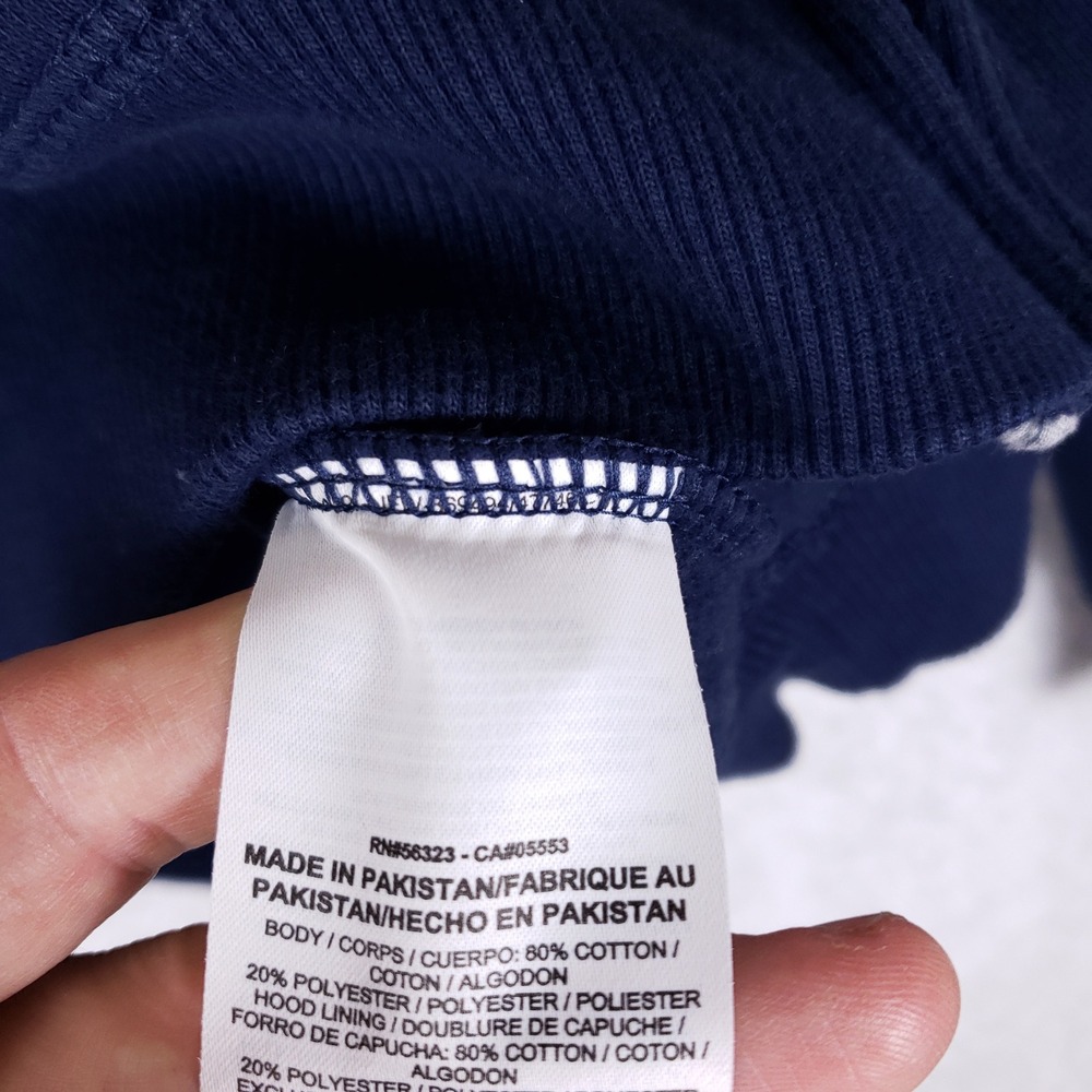 Nike Rams Full Zip Hoodie Mens XL NFL Team Apparel Navy Blue Fleece Swoosh - Picture 5 of 8